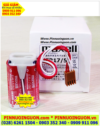 Maxell ER17/50; Pin nuôi nguồn Maxell ER17/50 lithium 3.6v A 2750mAh _Xuất xứ Nhật